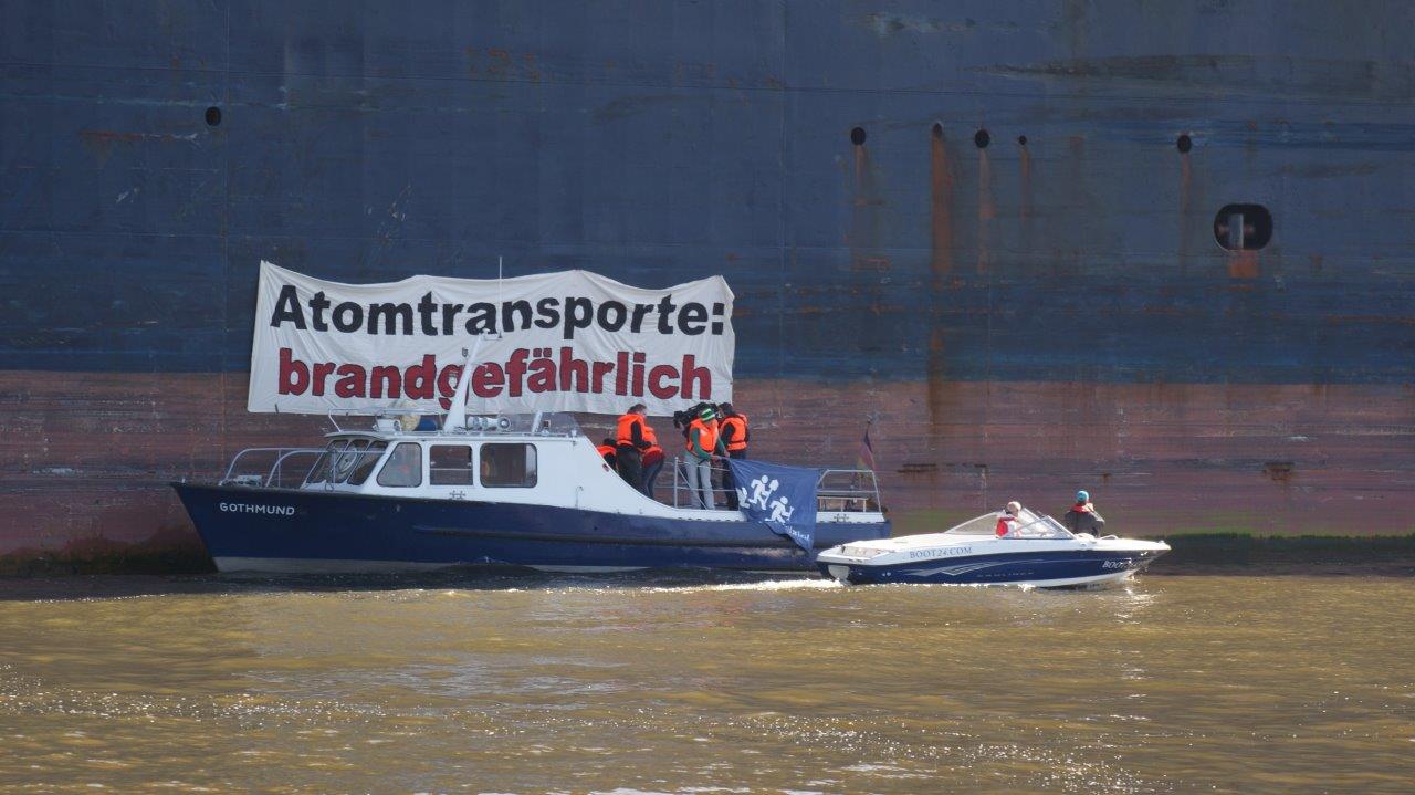 Handlungsbedarf für rot-grünen Senat: 48 Atomtransporte durch Hamburg in drei Monaten