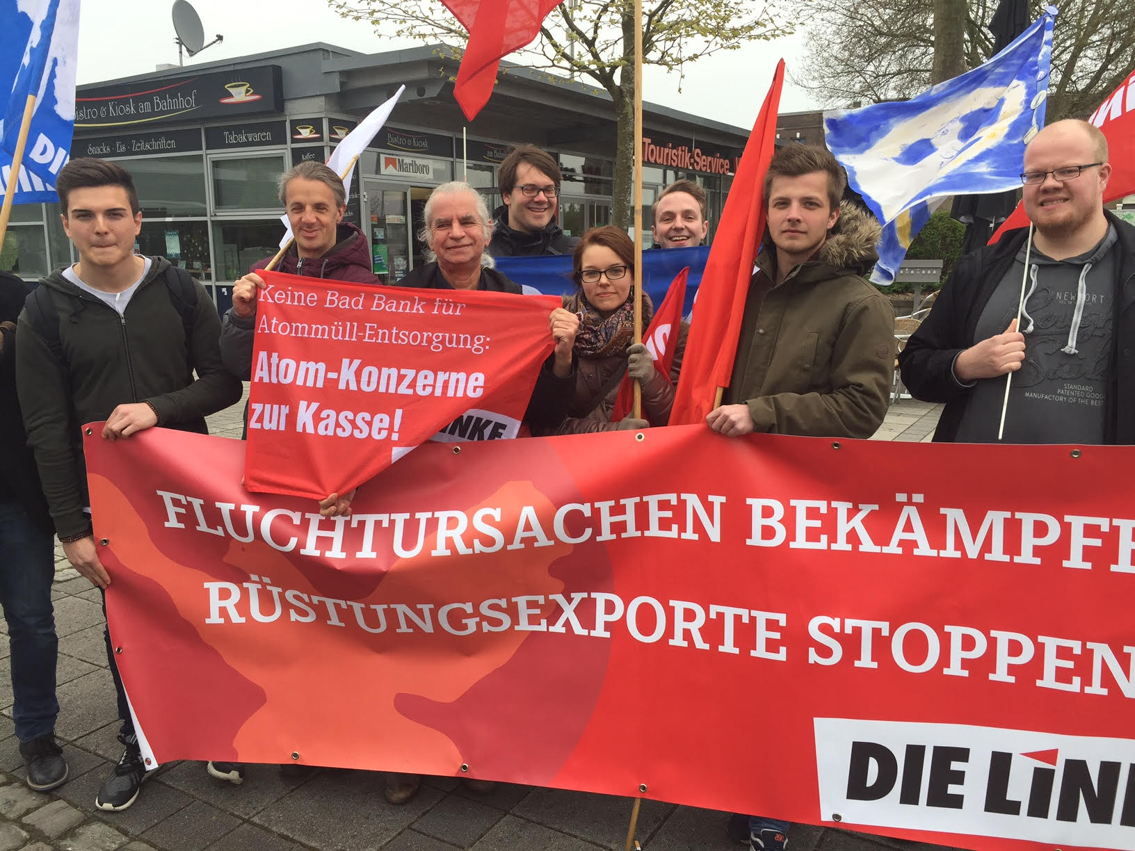LINKE bei Ostermarschprotest in Gronau: Sofortige Stilllegung der Urananreicherungsanlage