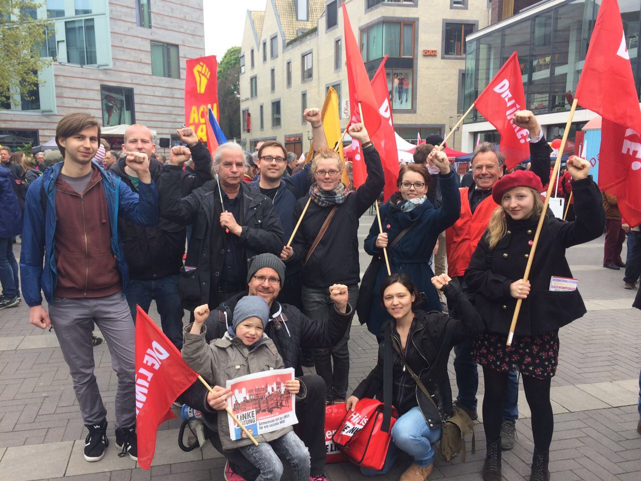 1. Mai in Münster mit MdB Hubertus Zdebel: Gute Perspektiven, ohne Angst vor Armut muss drin sein!