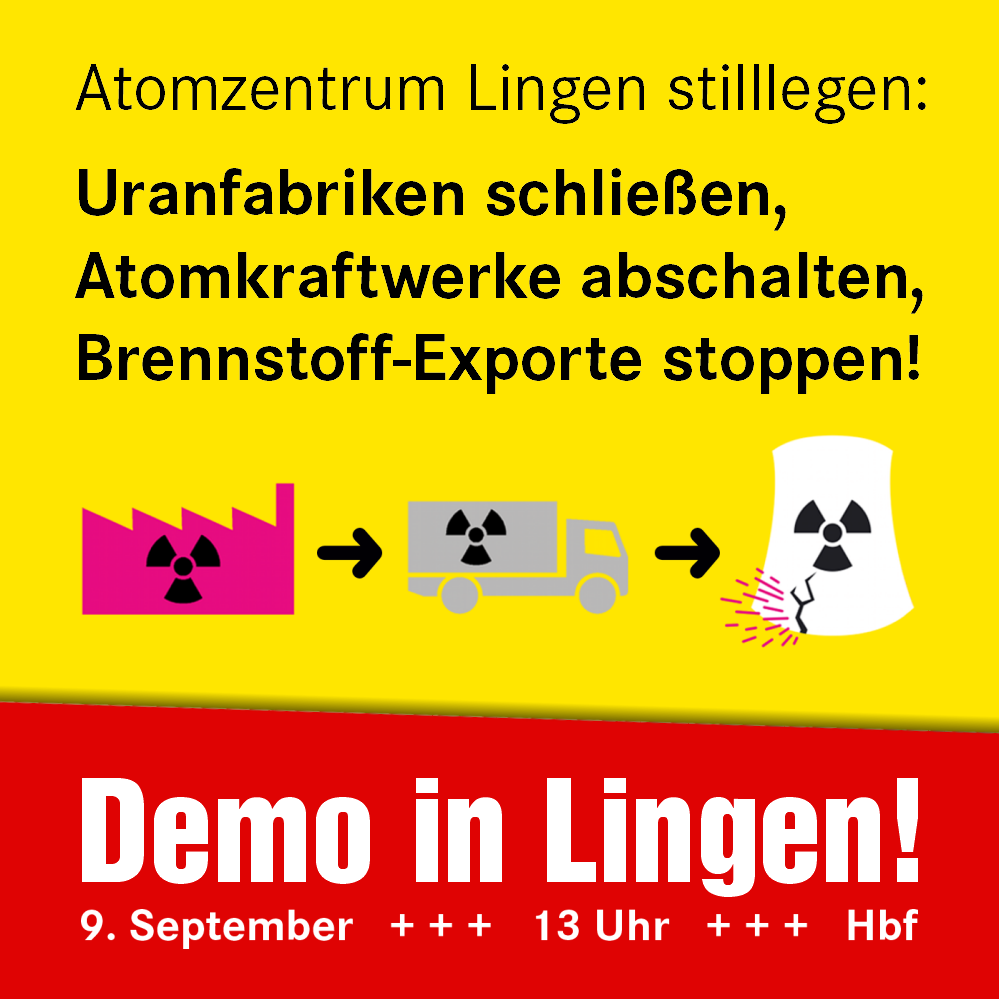 Atomanlagen in Lingen und Gronau stilllegen – Zdebel bei Veranstaltung des AKU Schüttdorf am 28. August