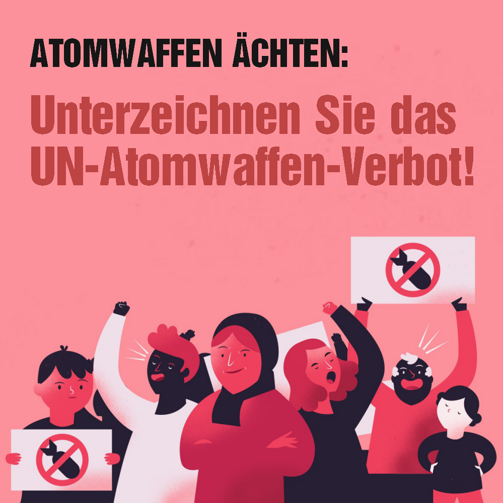UN-Atomwaffen-Verbot: Zdebel unterstützt ICAN-Initiative für deutsche Unterschrift!