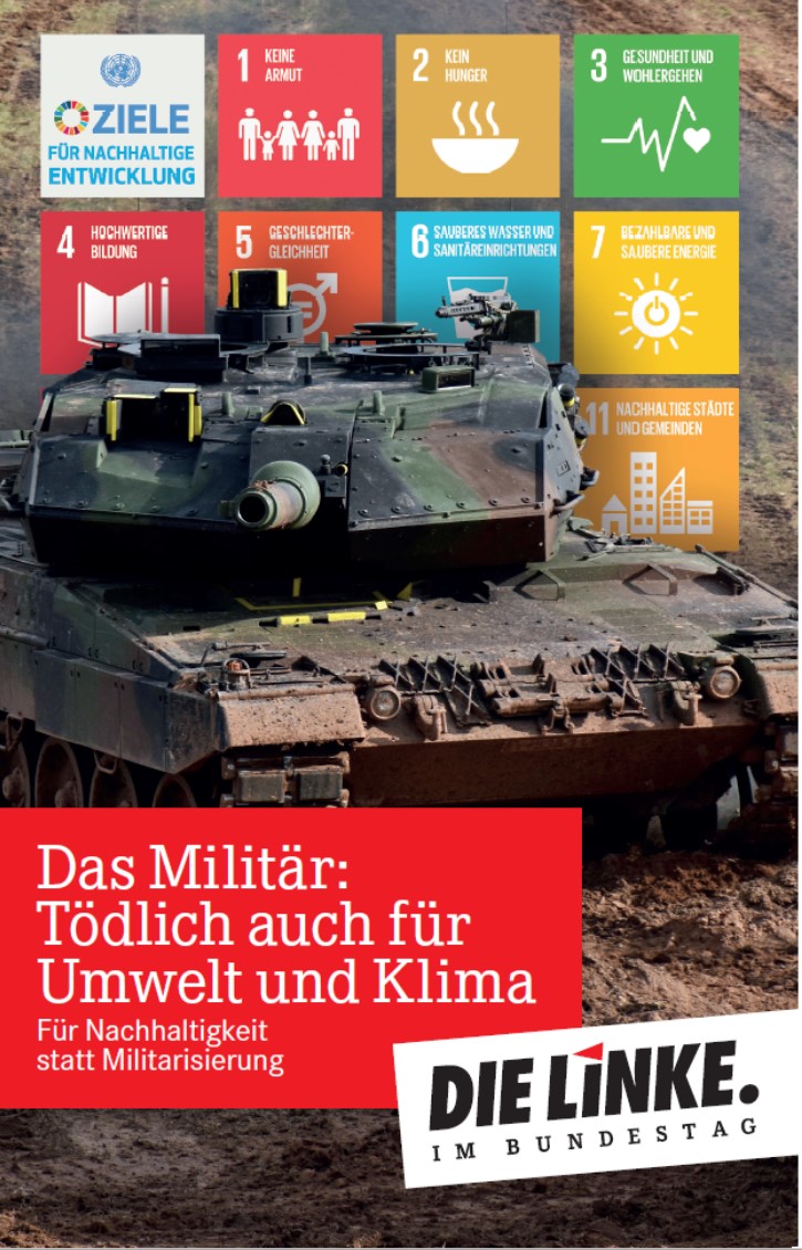 Das Militär: Tödlich auch für Umwelt und Klima (Broschüre)
